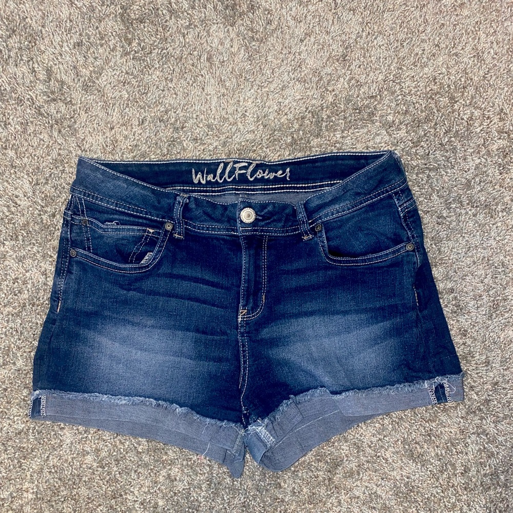 Wallflower jean shorts